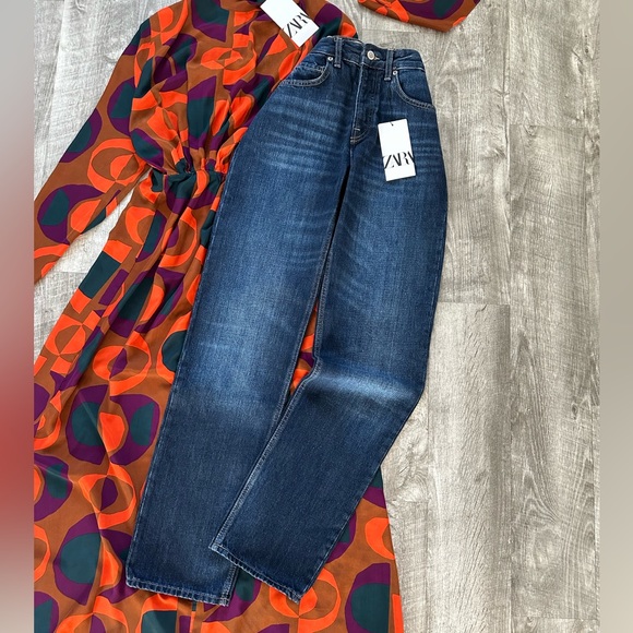 Zara Woman Jeans, Straight Fit - High Rise Size XS - Picture 2 of 8